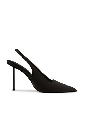 Femme G63 Slingback Satin Pump in Satin Black at Nordstrom, Size 7