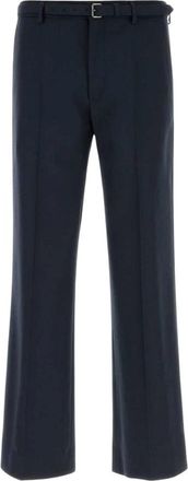 Dries Van Noten Broeken, Heren, Blauw, XL, Wol, Wool Pant