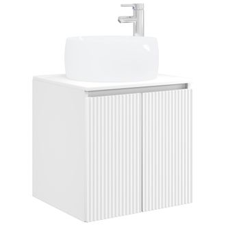 vidaXL Vanidad Con Lavabo De Pared Blanco 49,5 X 44,5 X 66 Cm Vidaxl