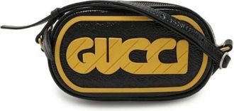 Gucci Pre-owned Cross Body Bags, female, Black, Size: ONE SIZE Pre-owned Leather Crossbody Bag