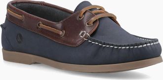 Sperry Top-Sider Womens Sperry Balboa 2 Eye Boat Nubuck Womens Navy/Brown Boat Shoes - Blue - Size: 8