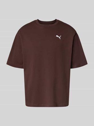 Puma T-Shirt mit Rundhalsausschnitt in Schoko, Gr&ouml;&szlig;e XXL