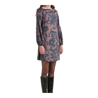 Maliparmi Sweet Foliage Jurk - Dames - Korte kleedjes - Veelkleurig - S - Polyester - Kleedjes