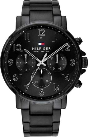 Tommy Hilfiger Daniel Chronograph Horloge - Heren - Horloges - Zwart - ONE Size - Accessoires