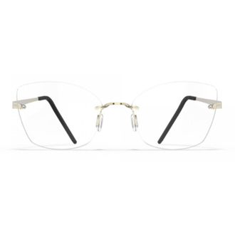 Blackfin Bf1074 Aero Loop B3-P2 Rimless Gold Eyeglasses with Adjustable Nose Pads
