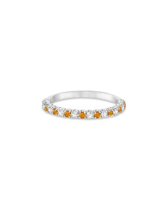 Allurez 14K 0.50 Ct. Tw. Diamond & Citrine Ring Band