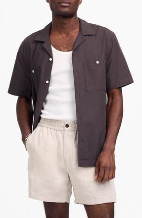 Madewell Everywear Linen Shorts in Oat at Nordstrom Rack, Size X-Small