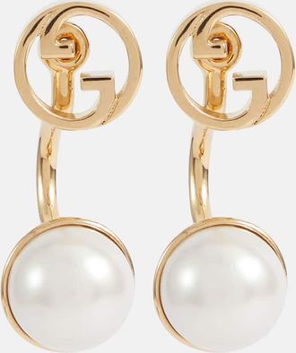 Gucci Blondie Interlocking G faux pearl earrings