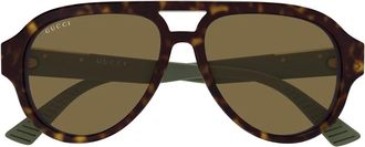 Gucci Sunglasses, unisex, Brown, Size: 55 MM Gg2088S Sunglasses
