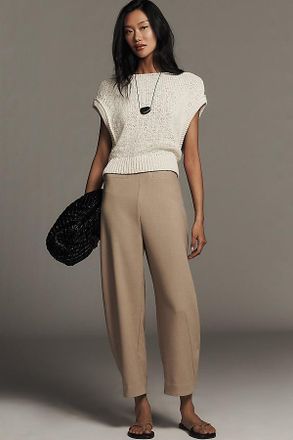 Maeve Crop Curved Trousers Pants