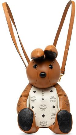 MCM Pre-owned MCM Calfskin and Visetos Coated Canvas Rabbit Zoo Doll Backpack Ladies L0IM90AASCEXC5CS