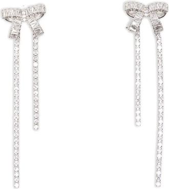 Maje Oorbellen met strikpatroon - Zilver