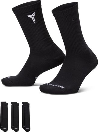 Nike Unisex Everyday Elevated Kobe Crew Socks (3 Pairs) in Multicolor | IM7652-901
