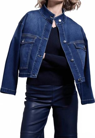Lyss&eacute; Womens Solene Everyday Denim Jacket In Blue
