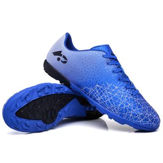 Generic Mens Anti-Slip Lightweight Soccer Athletic Sneakers - Comfortable Wear-Resistant Football Shoes for Men Women (Blue-Short Cleats,5.5)