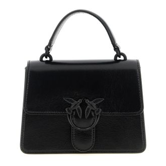 Pinko Handbags, female, Black, Size: ONE SIZE Mini Love Bag One Top Handle Light