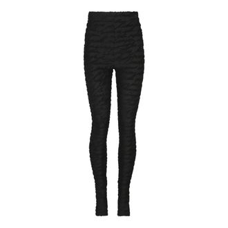 Balmain Leggings in jacquard con motivo Love Letter - - Trousers - Donna - Nero - L