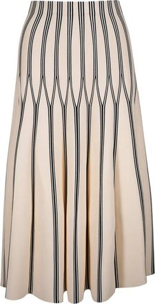 Zimmermann Gonna midi a righe - Toni neutri