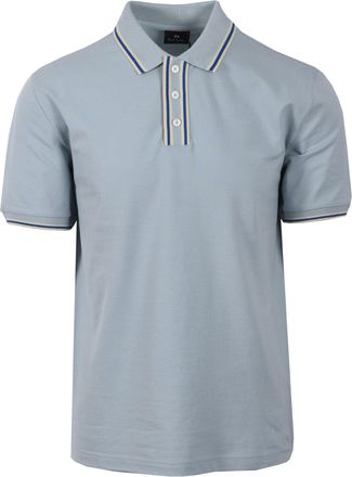 Paul Smith Mens REG FIT TIPPED POLO BLUE Cotton - Size X-Large