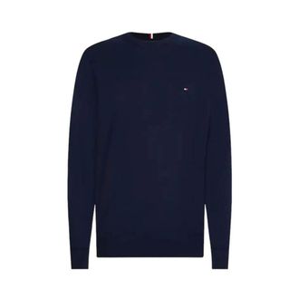 Tommy Hilfiger Su&eacute;ter Azul de Algod&oacute;n con Cuello Redondo - Knitwear - Hombre - Azul - 2XL