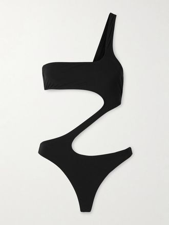 Kiki De Montparnasse Costume Da Bagno Monospalla Cut-out La Sirene - Nero