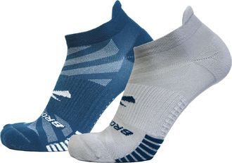 Brooks Ghost Midweight Socks - 2 Pairs Multi-Colored S