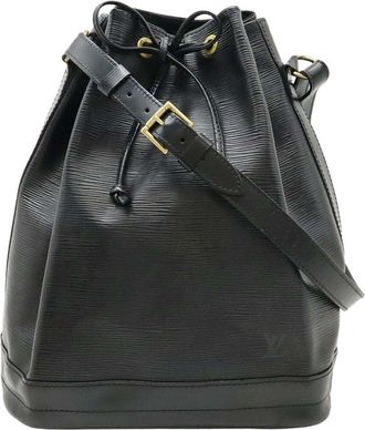 Louis Vuitton Black Leather Noe (Authentic Pre-Loved)