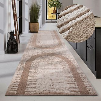 ELLE Decoration Designteppich »Bartoux« rechteckig 18 mm Höhe Hochflor, Shaggy, Läufer, weich, Langflor, modern, Hoch Tief Effekt