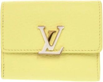 Louis Vuitton Pre-owned Wallets, female, Yellow, Size: ONE SIZE Pre-owned Vintage Wallet