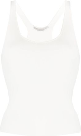 Stella McCartney sleeveless racerback tank top - women - Viscose/Polyester - M - White