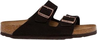 Birkenstock Arizona Soft Footbed Narrow Fit - Dames - Schoenen - Bruin - Maat: 38 EU Leer