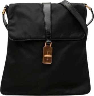 Prada Borsa a tracolla vintage Pre-owned in nylon - - Pre-owned - Donna - Nero - ONE SIZE