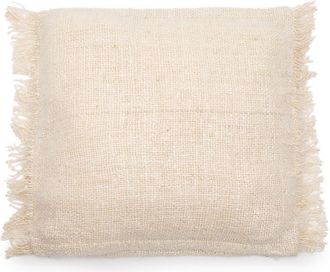Bazar Bizar Funda de coj&iacute;n de algod&oacute;n en crema 60x60x10 cm