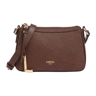 Lancel Faubourg Mini Sac Bandouli&egrave;re Zipp&eacute; - Dames - Schoudertassen - Bruin - ONE Size - Leer - Tassen