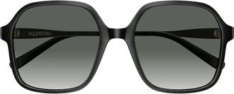 Valentino Sunglasses Vg0018 S 001 Black/Grey Women
