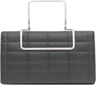 Chanel Pre-owned Handbags, female, Gray, Size: ONE SIZE Pre-owned Nylon Handbag