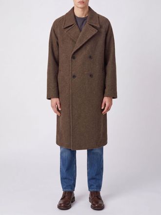 Christophe Lemaire Cappotto lungo doppiopetto in lana e alpaca con vestibilit&agrave; relaxed
