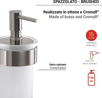 Gedy Gedy - Pi813800000 Pirenei Dosificador Cepillado - Ref: Pi813800000