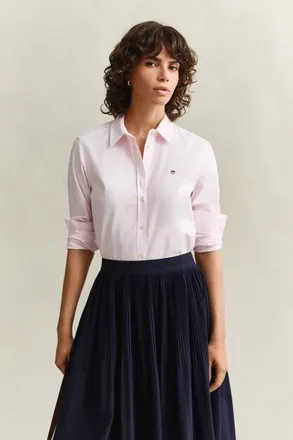 GANT Women Stretch Oxford Shirt (34) LIGHT PINK