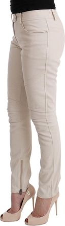 Ermanno Scervino Womens White Slim Fit Casual Jeans Cotton Clothing