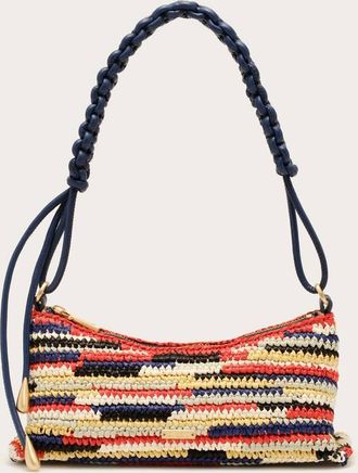 Cult Gaia Womens Osa Crochet Raffia Shoulder Bag In Rainbow Multi