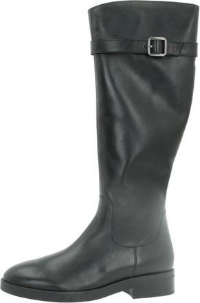 Unisa Edeli Boot - Dames - Hoge Laarzen - Zwart - 38 EU - Leer - Schoenen