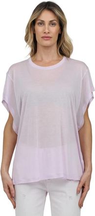 Dondup Jersey T-shirt voor een stijlvolle look - Dames - T-shirts - Roze - S - Tops