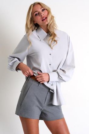 Shan Contemporary Shorts in Grey at Nordstrom, Size 10