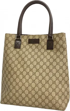 Gucci Brown Pvc Tote Bag (Pre-Owned)