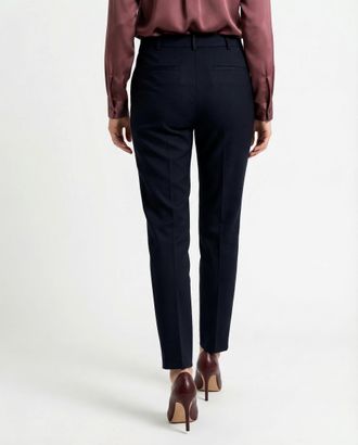 Brunello Cucinelli Tailored Cotton Trousers - Navy