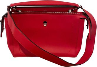 Fendi Fendi Red Leather Dotcom Shoulder Bag (Authentic Pre-Loved)