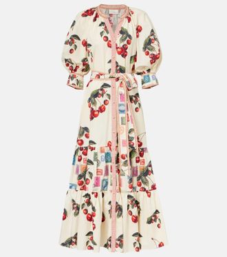 Camilla Notes From The Road printed cotton shirt dress
