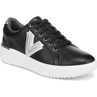 Vionic Kearny 2.0 Platform Sneaker - Multiple Widths Available in Black/Silver at Nordstrom, Size 8.5