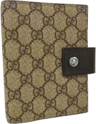 Gucci Pre-owned Accessories, unisex, Beige, Size: ONE SIZE Pre-owned Vintage 6-Hole Ring Card Holder